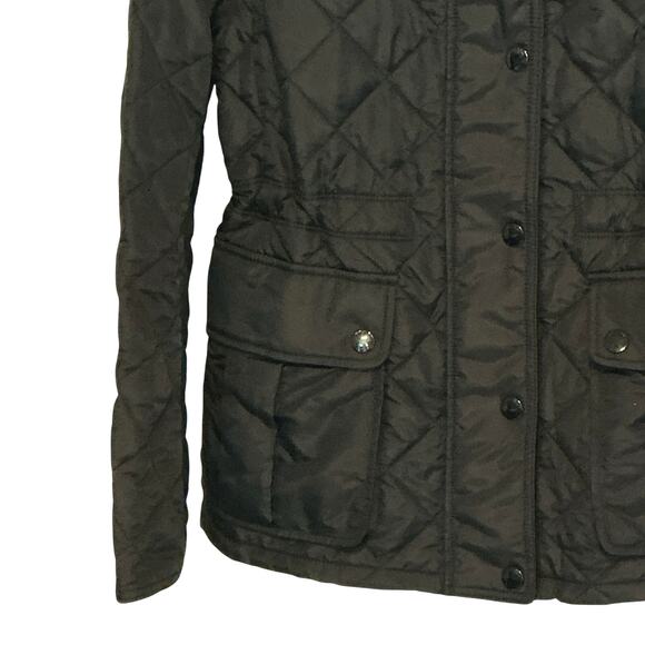 Coach Puffer Quilted Lightweight Cinched Waist Black Jacket Women's Medium NWT - Picture 7 of 16